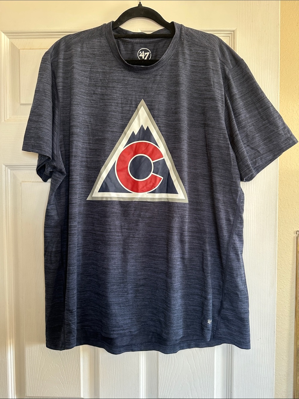 '47 Navy Colorado Avalanche Logo Short Sleeve Tee